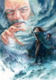fantasy obrzky drak, elf, bytost, vl a hrdin - odeli jako pohlednice pohlednice elektronick