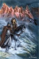 fantasy obrzky drak, elf, bytost, vl a hrdin - odeli jako pohlednice pohlednice elektronick