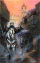 fantasy obrzky drak, elf, bytost, vl a hrdin - odeli jako pohlednice pohlednice elektronick