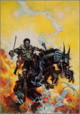 fantasy obrzky drak, elf, bytost, vl a hrdin - odeli jako pohlednice pohlednice elektronick