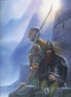 fantasy obrzky drak, elf, bytost, vl a hrdin - odeli jako pohlednice pohlednice elektronick
