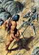 fantasy obrzky drak, elf, bytost, vl a hrdin - odeli jako pohlednice pohlednice elektronick