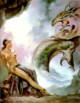 fantasy obrzky drak, elf, bytost, vl a hrdin - odeli jako pohlednice pohlednice elektronick