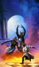 fantasy obrzky drak, elf, bytost, vl a hrdin - odeli jako pohlednice pohlednice elektronick