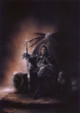 fantasy obrzky drak, elf, bytost, vl a hrdin - odeli jako pohlednice pohlednice elektronick