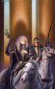 fantasy obrzky drak, elf, bytost, vl a hrdin - odeli jako pohlednice pohlednice elektronick