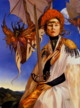 fantasy obrzky drak, elf, bytost, vl a hrdin - odeli jako pohlednice pohlednice elektronick